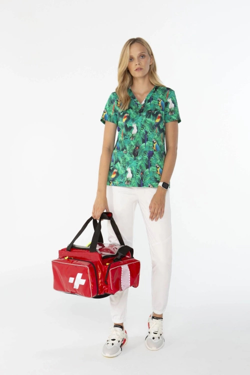 Bluza medyczna damska we WZORY